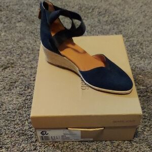 Kenneth Cole Dark Blue Wedge Sandals